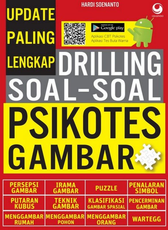 Cover Buku Update Paling Lengkap Drilling Soal-soal Psikotes Gambar (Ganti Cover)