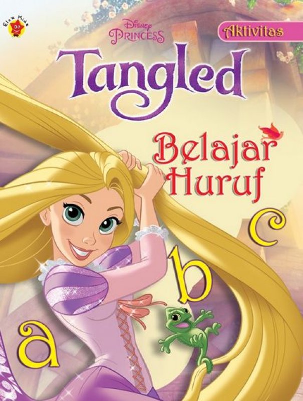Cover Buku Aktivitas Disney Tangled : Belajar Huruf