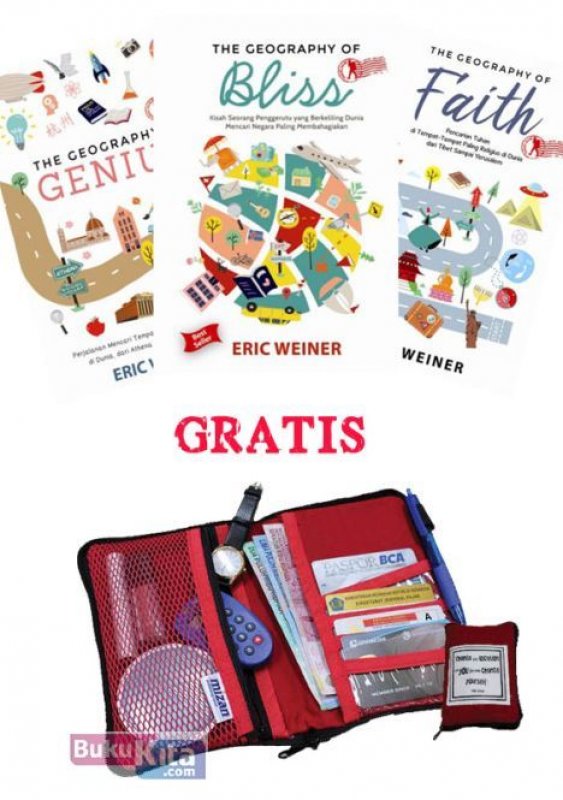 Cover Buku Program Bundling Karya Eric Weiner [Bonus: Multifuction Traveling Kit]