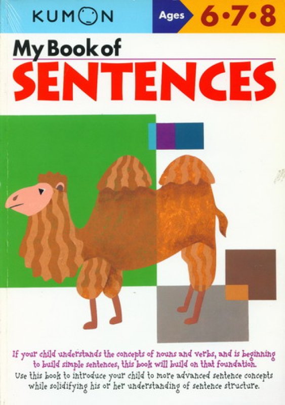 Cover Buku My Book of SENTENCES [Ages 6-7-8] (english version)