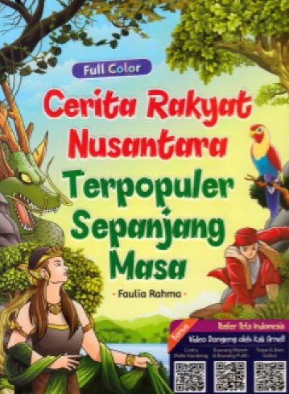 Cover Buku Cerita Rakyat Nusantara Terpopuler Sepanjang Masa [Full Color, Plus Poster]