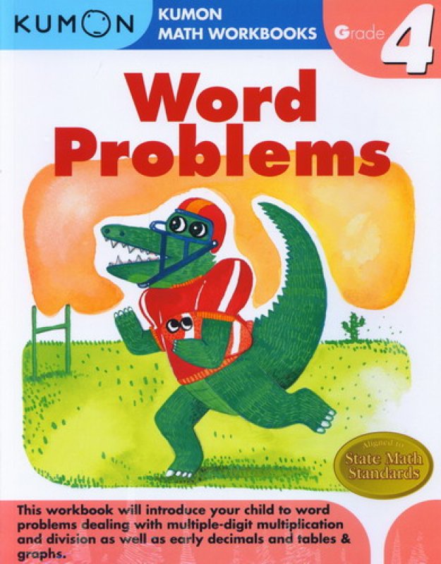 Cover Buku Kumon Math Workbooks: Grade 4 Word Problems (english version)
