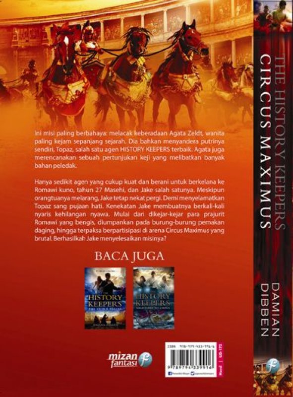 Cover Belakang Buku The History Keepers Circus Maximus