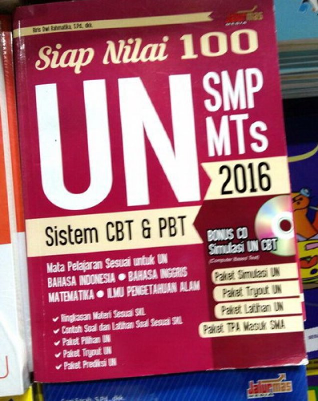 Buku Siap Nilai 100 Un Smp/mts 2016 Bonus Cd Simulasi | Bukukita