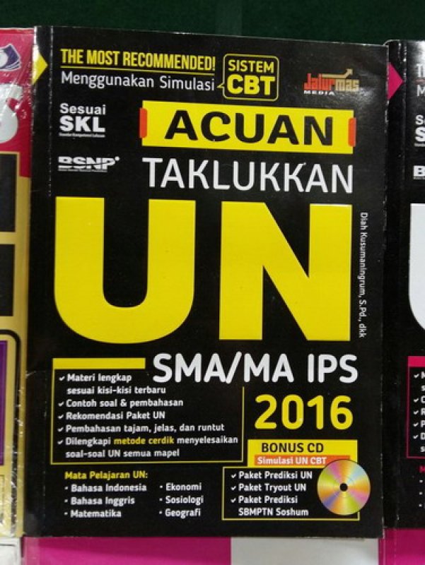 Cover Buku Acuan Taklukkan UN SMA/MA IPS 2016 [Bonus CD]