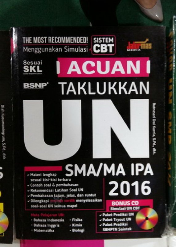Cover Buku Acuan Taklukkan UN SMA/MA IPA 2016 [Bonus CD]