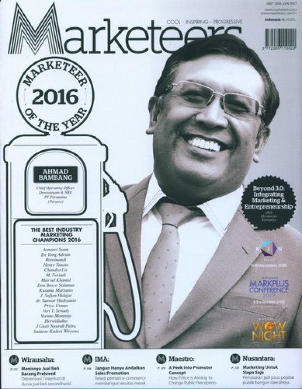 Cover Buku Majalah Marketeers Edisi 027 | Desember 2016- Januari 2017
