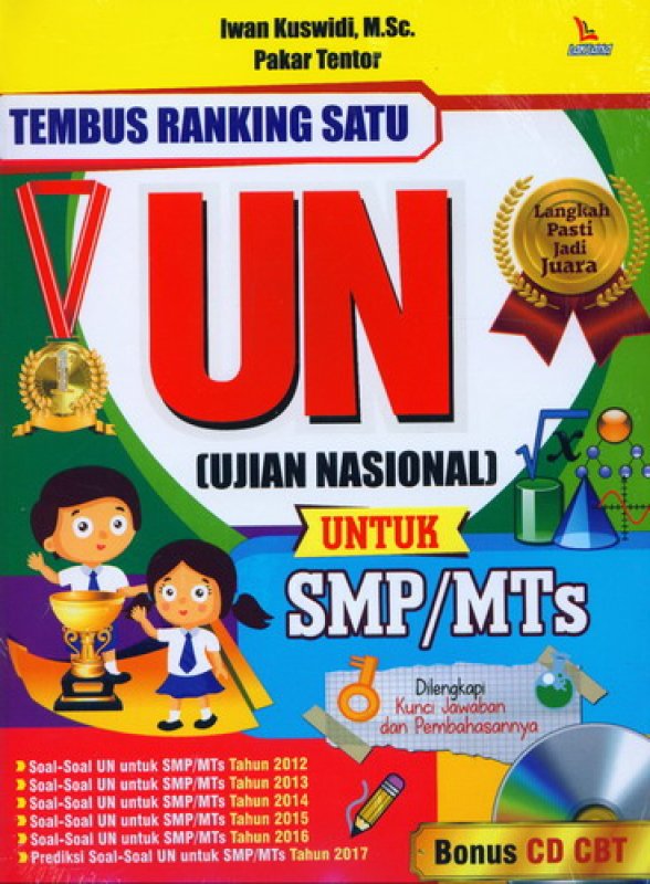 Cover Buku Tembus Ranking Satu UN (Ujian Nasional) Untuk SMP/MTS [Bonus CD CBT]