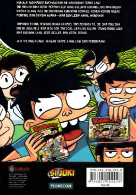 Cover Belakang Buku Ngampus!!! Buka-Bukaan Aib Mahasiswa Sekarang (Full Color)