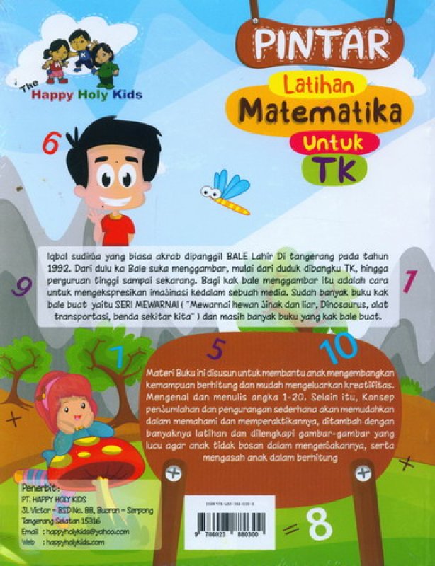 Cover Belakang Buku Pintar Latihan Matematika Untuk TK