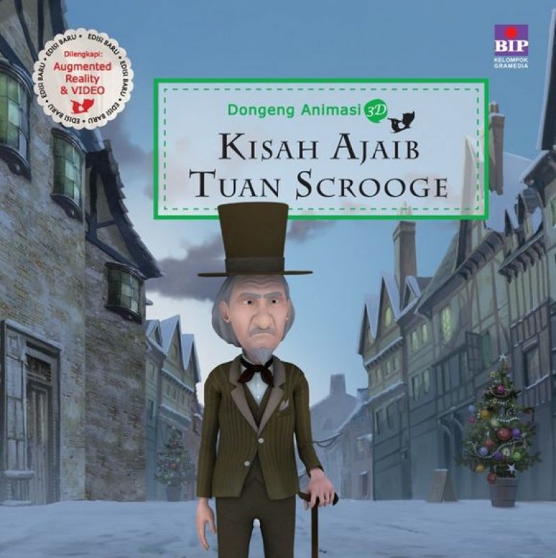 Cover Buku Seri Dongeng Animasi 3D : Kisah Ajaib Tuan Scrooge