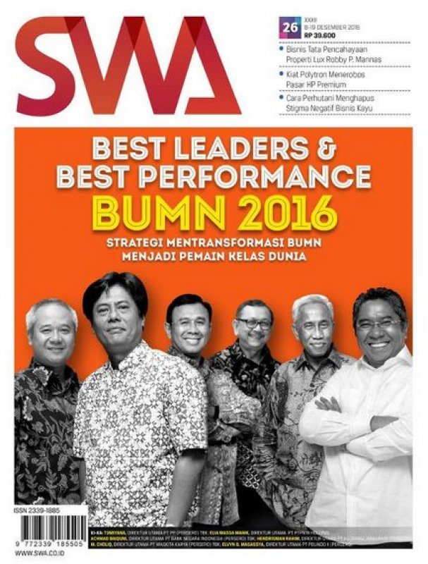 Cover Buku Majalah SWA Sembada No. 26 | 8-19 Desember 2016