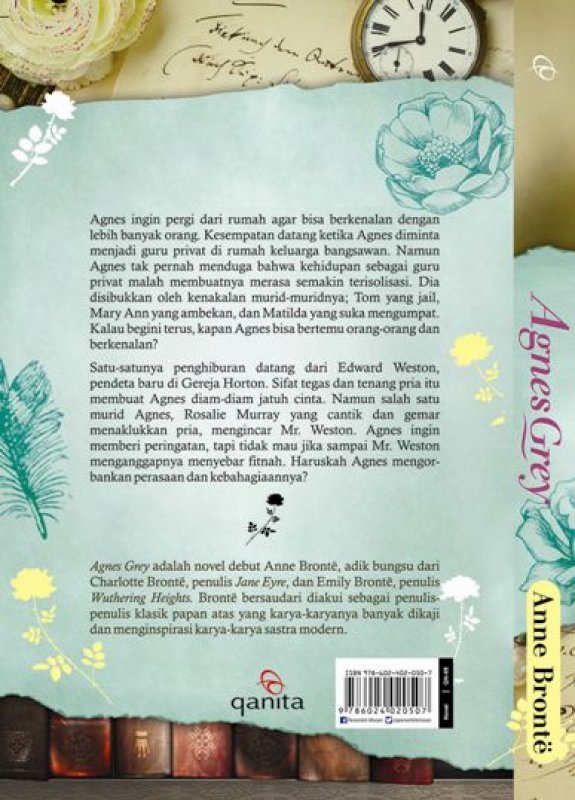 Cover Belakang Buku Agnes Grey