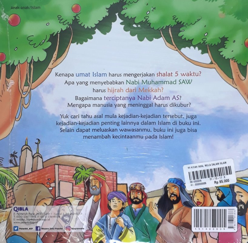 Cover Belakang Buku 80 Kisah Asal Mula Dalam Islam