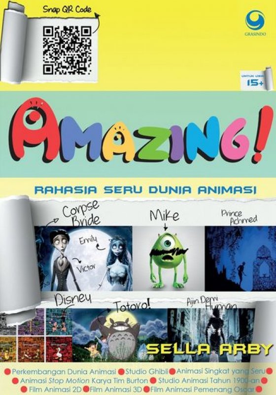 Cover Buku Amazing! Rahasia Seru Dunia Animasi