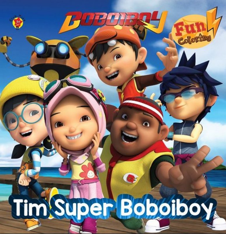 Cover Buku Boboiboy Fun Coloring : Tim Super Boboiboy