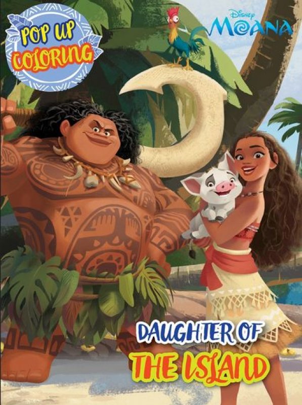 Cover Buku Pop up coloring Book Moana: Daughter of the island