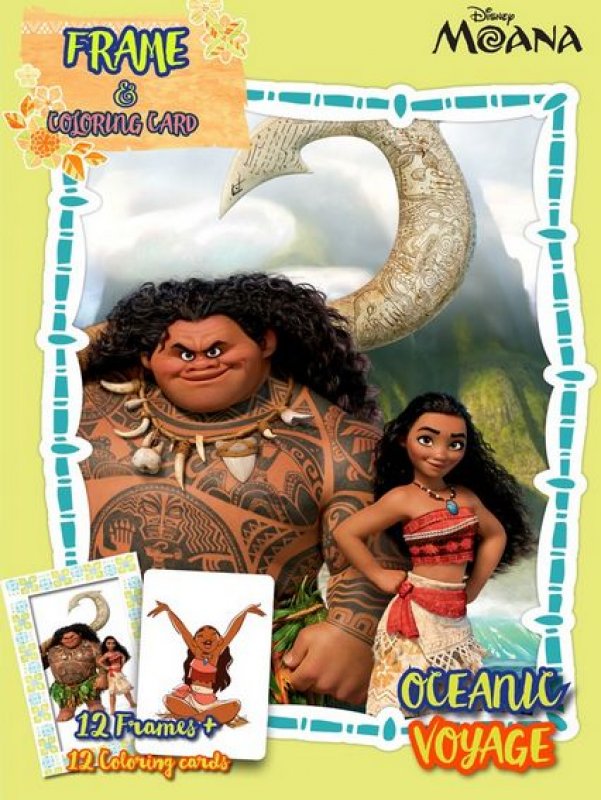 Cover Buku Frame And Colorings Card Moana: Oceanic Voyage