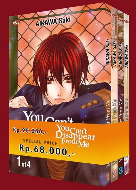 Cover Buku You Cant Disappear From Me Vol. 1-4