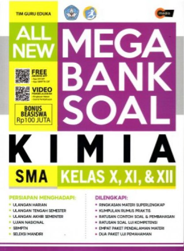 Cover Buku ALL NEW MEGA BANK SOAL KIMIA SMA KELAS X, XI, & XII (Promo Best Book)