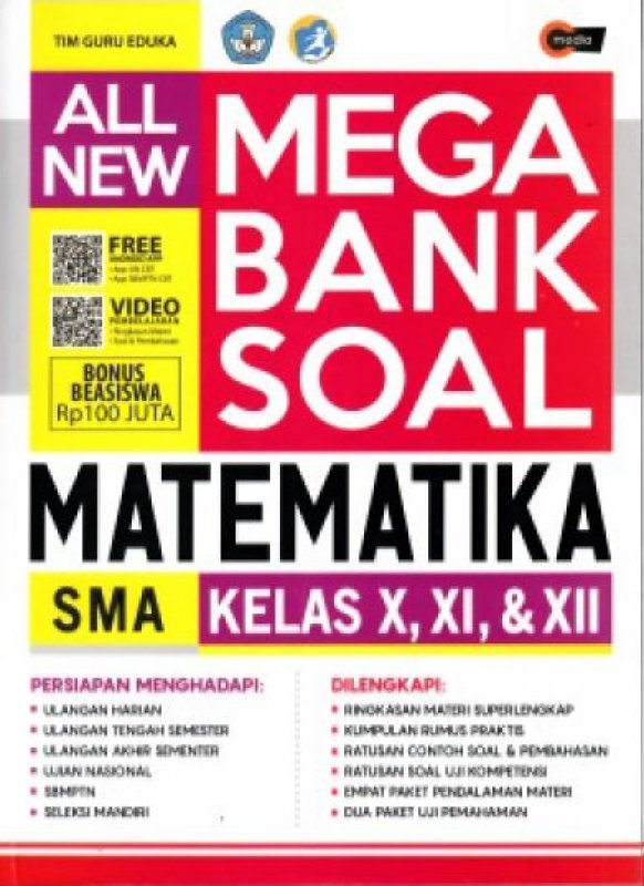 Cover Buku ALL NEW MEGA BANK SOAL MATEMATIKA SMA KELAS X, XI, & XII