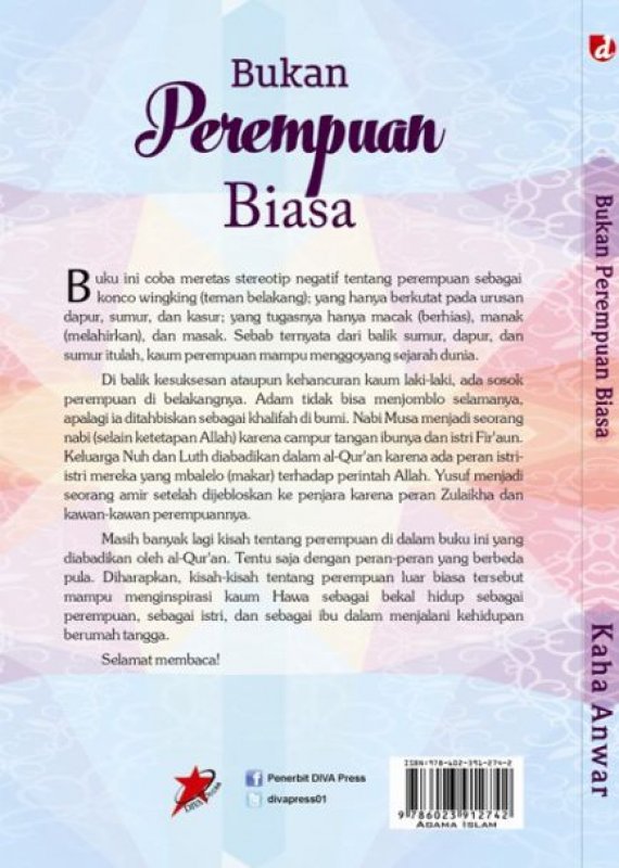 Cover Belakang Buku Bukan Perempuan Biasa