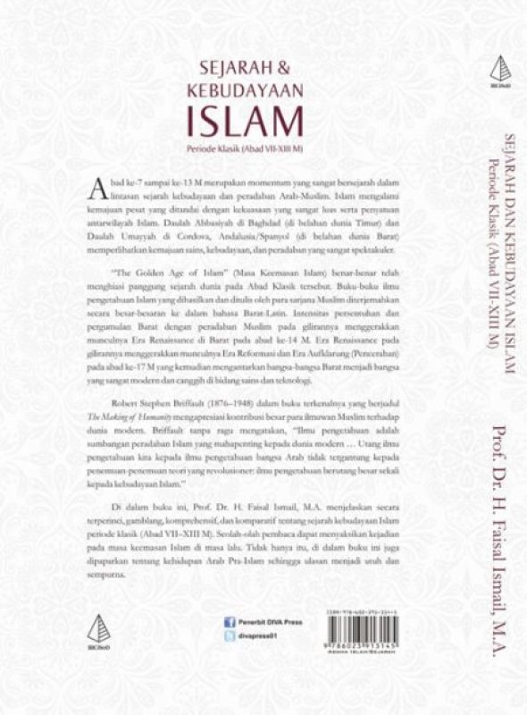 Cover Belakang Buku Sejarah & Kebudayaan Islam [HC]