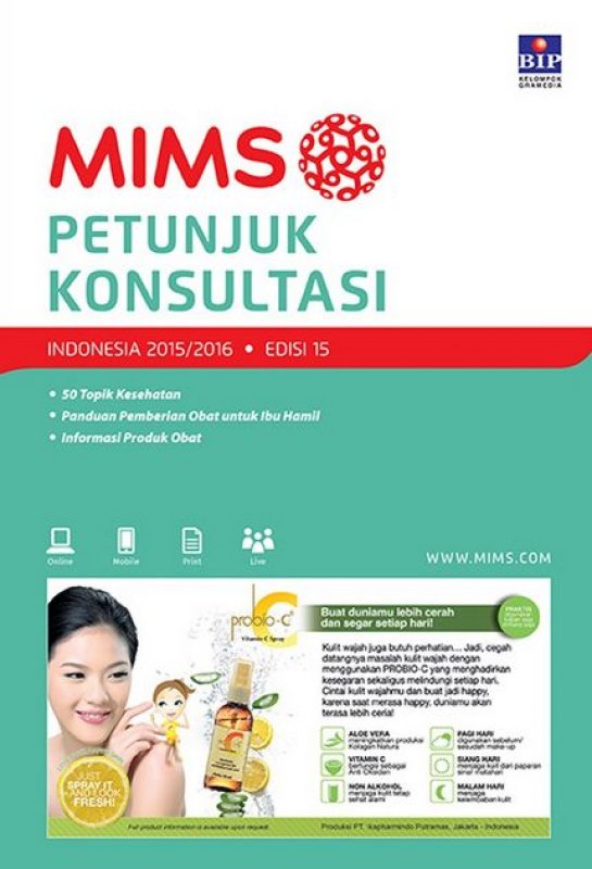 Cover Buku MIMS Petunjuk Konsultasi Edisi 16 Tahun 2016/2017