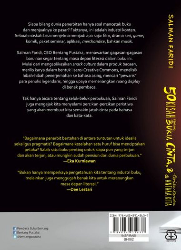 Cover Belakang Buku 50 Kisah Ttg Buku Cinta & Cerita2 Di Antara Kita