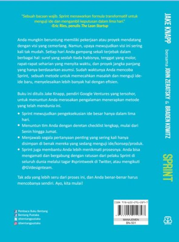 Cover Belakang Buku Sprint