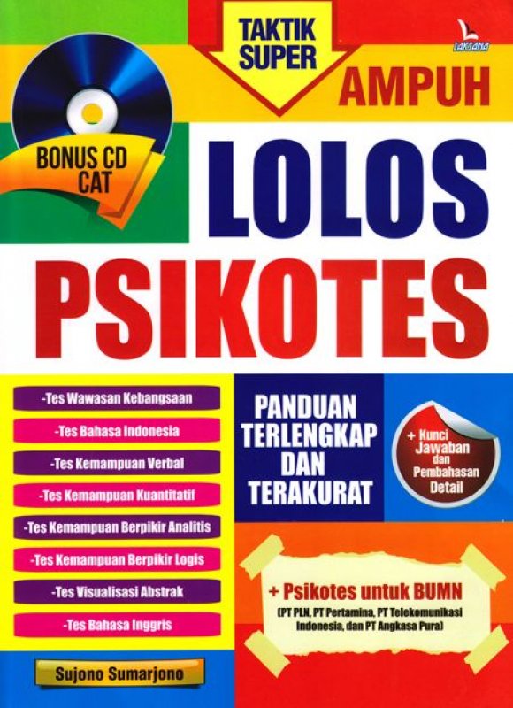 Cover Buku TAKTIK SUPER AMPUH LOLOS PSIKOTES (BONUS CD CAT)