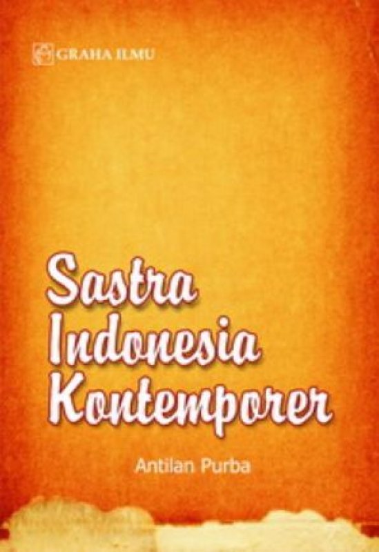 Cover Buku Sastra Indonesia Kontemporer