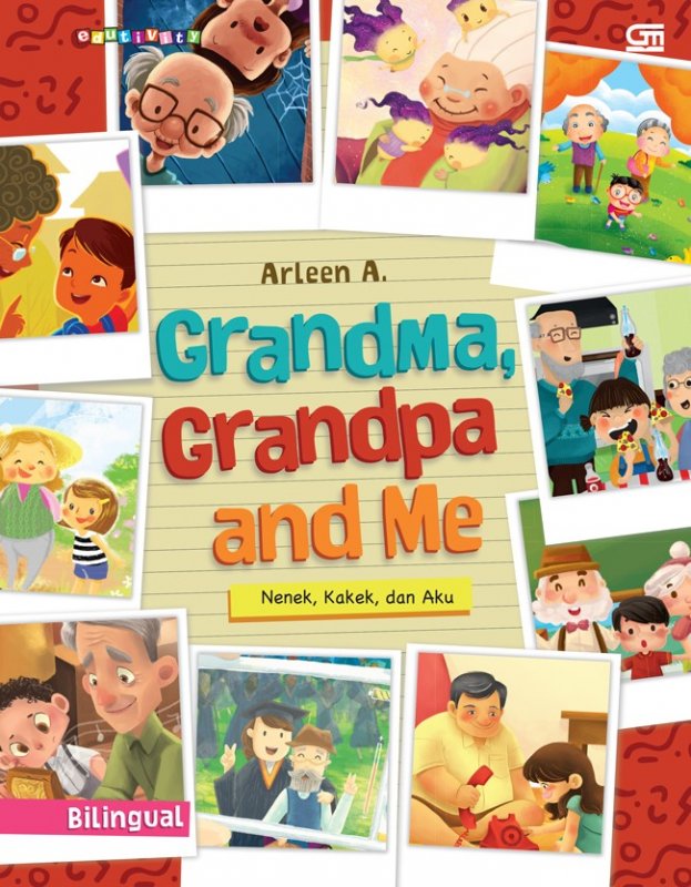 Cover Buku Nenek, kakek dan Aku (Grandma, Grandpa and Me)