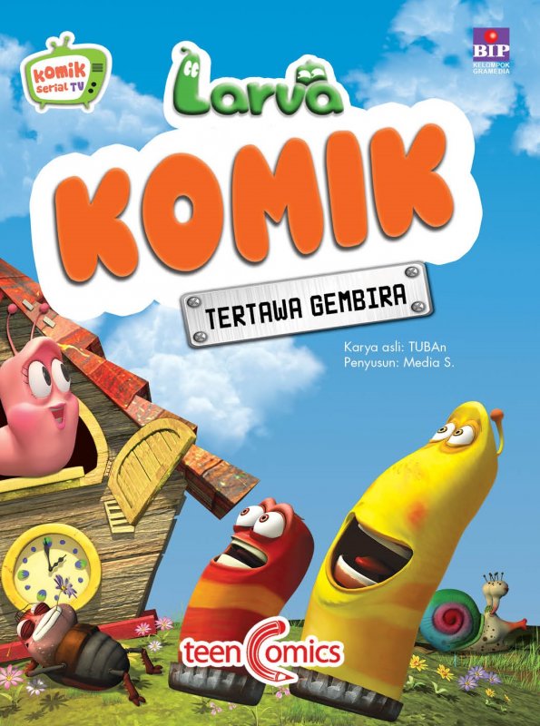 Cover Buku Larva Komik : Tertawa Gembira