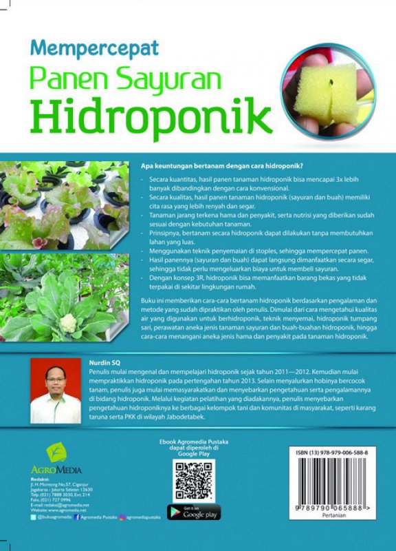 Cover Belakang Buku Mempercepat Panen Sayuran Hidroponik (Promo Best Book)