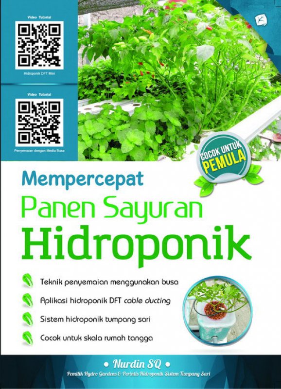 Cover Buku Mempercepat Panen Sayuran Hidroponik (Promo Best Book)