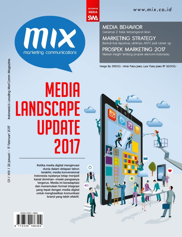 Cover Buku Majalah MIX Marketing Communications Edisi 001 | 23 Januari - 17 Februari 2017
