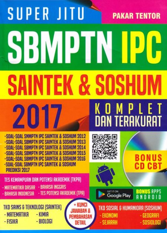 Cover Buku SUPER JITU SBMPTN IPC SAINTEK & SOSHUM 2017 (BONUS CD)