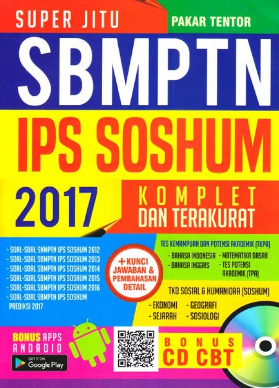 Cover Buku SUPER JITU SBMPTN IPS SOSHUM 2017 (BONUS CD)