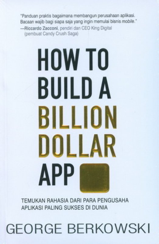 Cover Buku How To Build A Billion Dollar