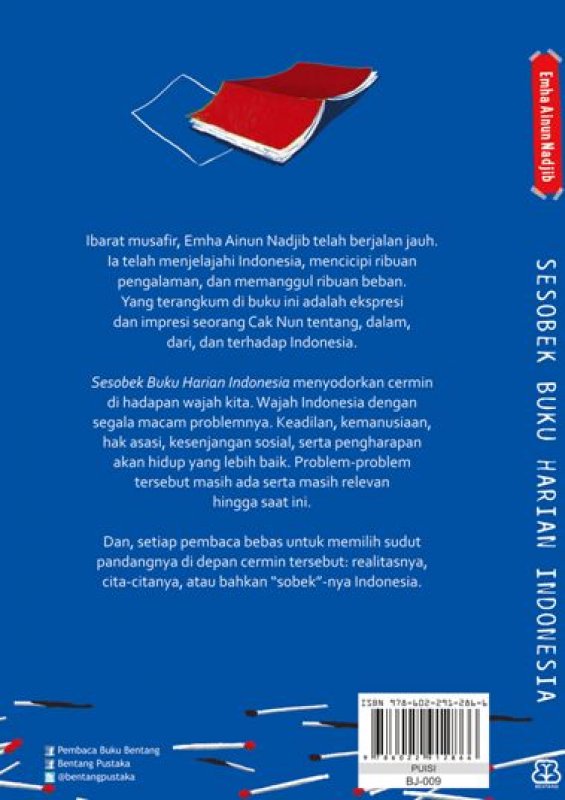 Cover Belakang Buku Sesobek Buku Harian Indonesia