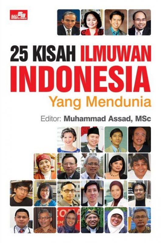 Cover Buku 25 Kisah Ilmuwan Indonesia Yang Mendunia