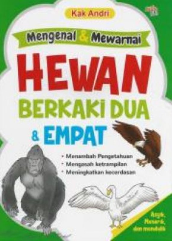 Cover Buku Mengenal & Mewarnai Hewan Berkaki Dua & Empat