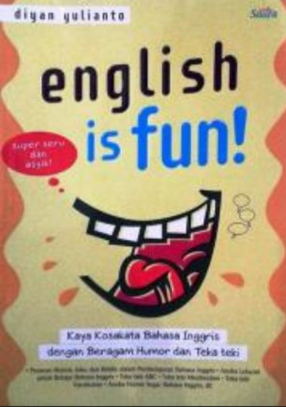 Cover Buku English is Fun : Kaya Kosakata Bahasa Inggris dengan Beragam Humor dan Teka Teki