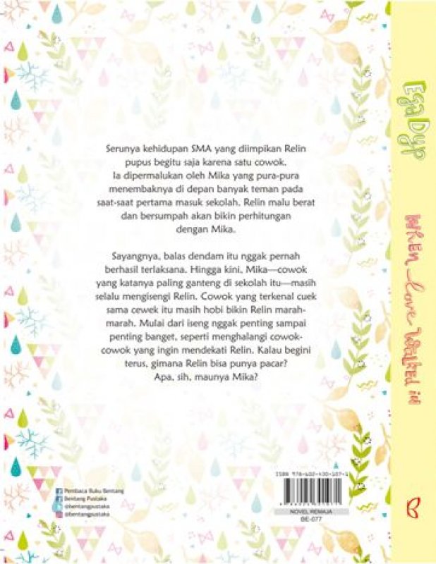 Cover Belakang Buku When Love Walked In