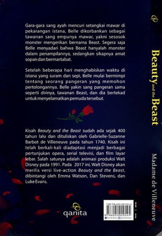 Cover Belakang Buku BEAUTY AND THE BEAST: BERBURU RAMUAN