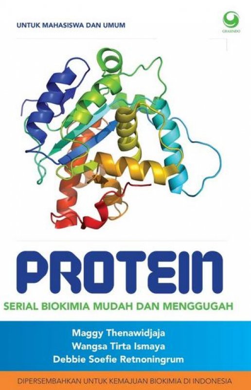 Cover Buku Protein - Serial Biokimia Mudah & Menggugah