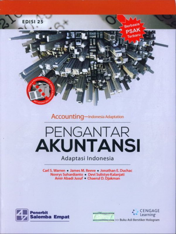 Cover Buku Pengantar Akuntansi Adaptasi Indonesia Edisi 25