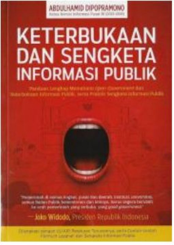 Cover Buku Keterbukaan dan Sengketa Informasi Publik