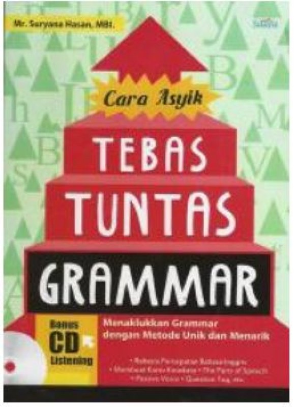 Cover Buku Cara Asyik Tebas Tuntas Grammar [Bonus CD Listening]
